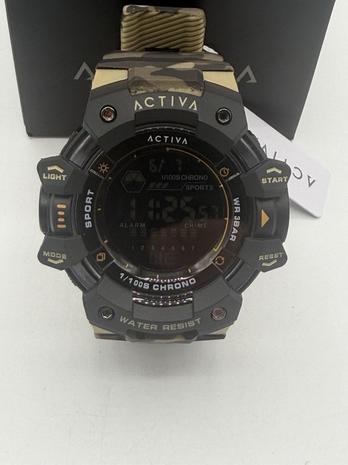 Activa Armour X Invicta Men’s 50mm Camouflage Khaki Digital Watch ACW8050MC-001