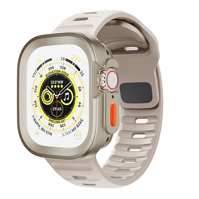 IWatch 49mm Silicone Sport Strap Band+TPU Case For Apple Watch Ultra 9 8 7 SE 6