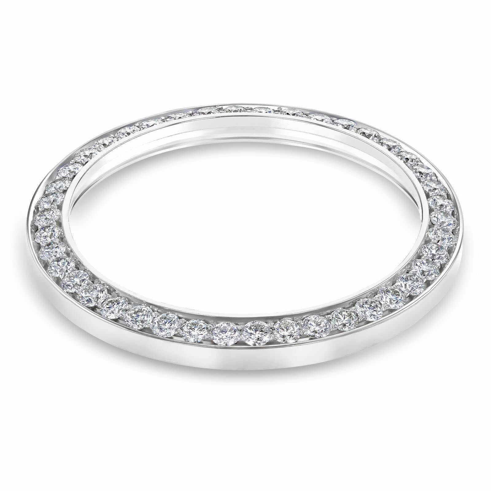 3CT BEAD SET MOISSANITE BEZEL COMPATIBLE WITH ROLEX DAY DATE 40MM 228349RBR
