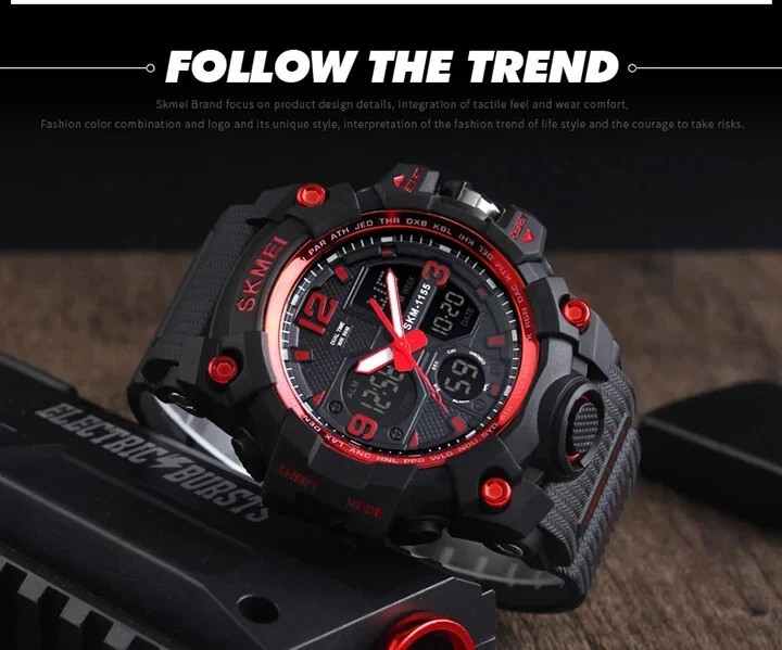 Mens Watch Army Military Analog Digital Waterproof Sport FREE SHIP USA