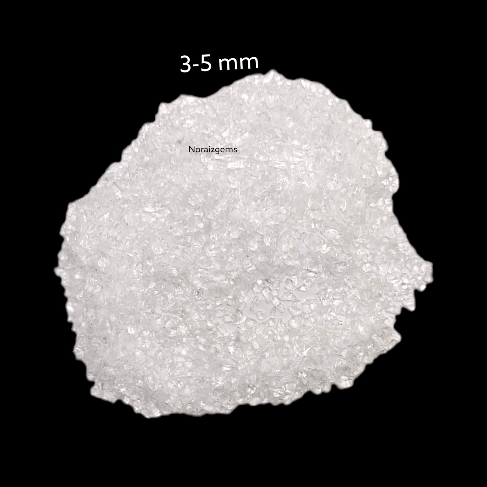 Crushed Crystal Hydro Quartz Gemstone Coarse For Woodworking, Ring Inlay, Resin