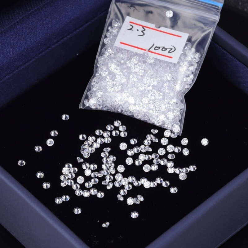 0.1-30ct Round Cut Loose Moissanite Real Gem Stone D VVS1 With Certificate