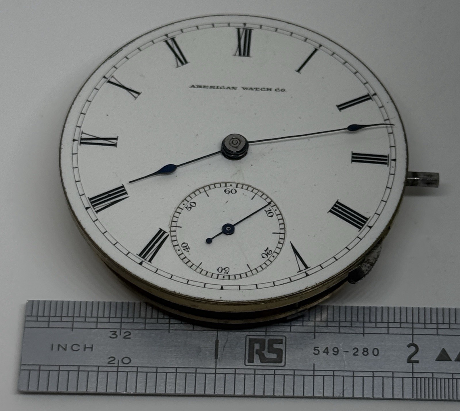 Waltham Pocket Watch Movement /PS Bartlett 18s 1877 11 Jewels / Needs a Service