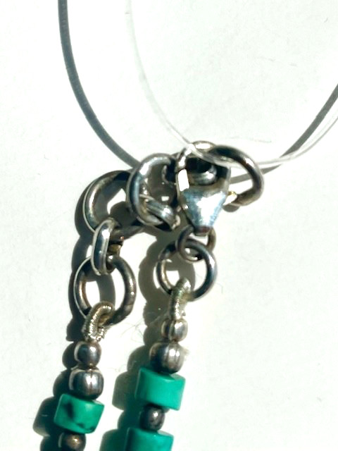 Vintage Sterling Nepalese Necklace Turquoise, Lapis Coral 17.0″ Length 24 gms
