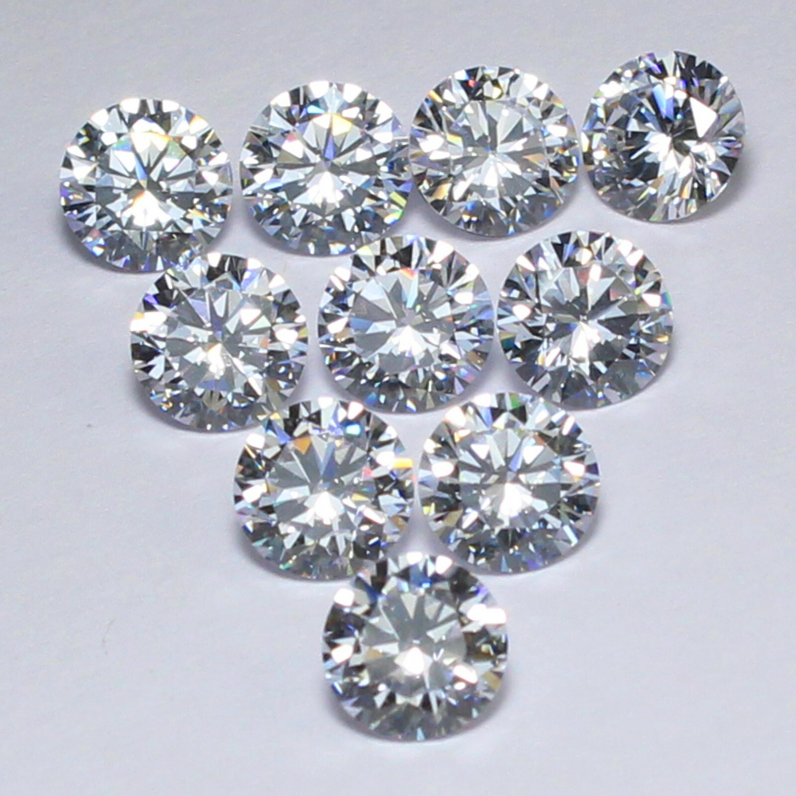 Natural 4.00 mm Round D Color VVS1 Clarity Brilliant Cut Diamond 10 Pcs Lot