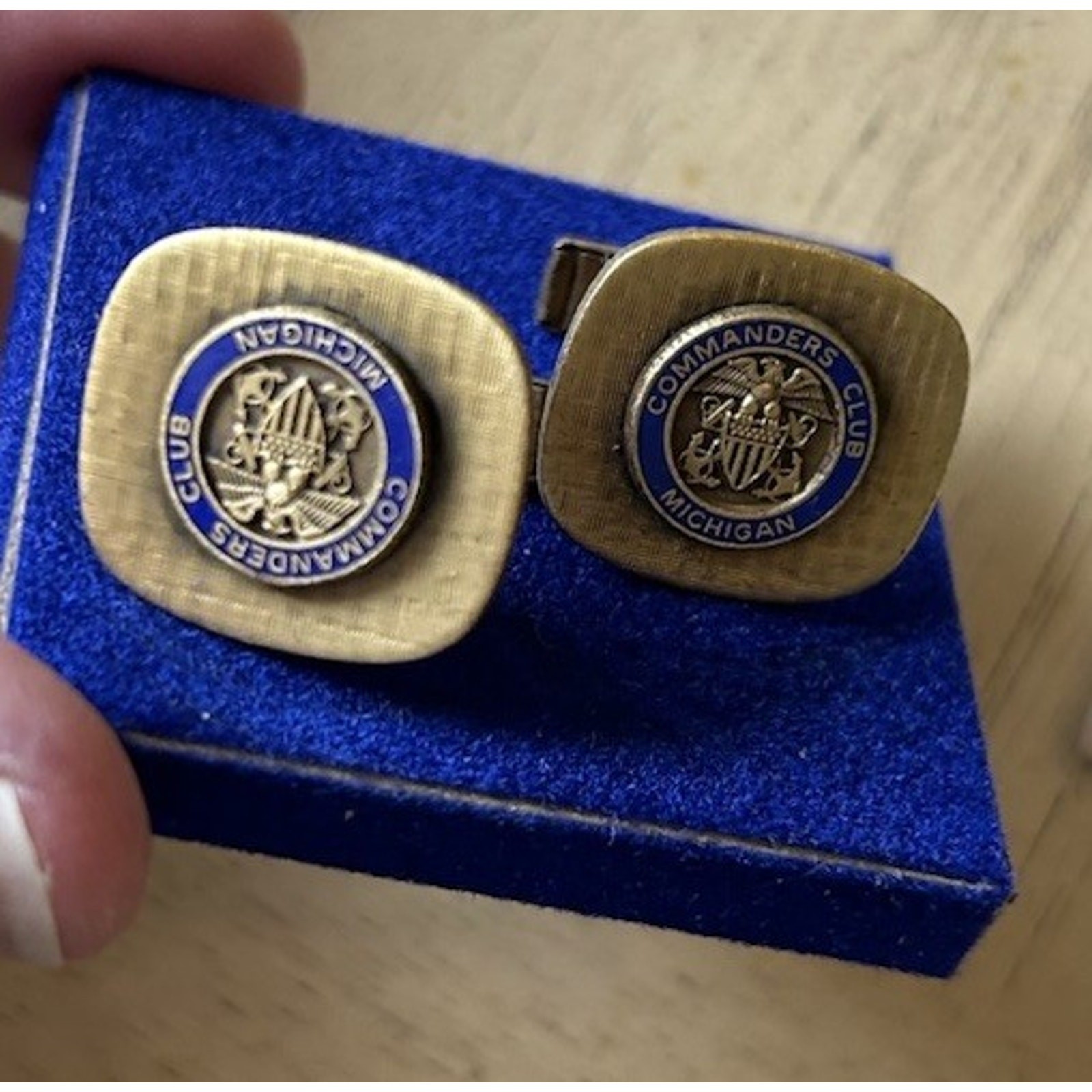 commanders club michigan cufflinks Gold Eagle Men’s Jewelry Special Occasion