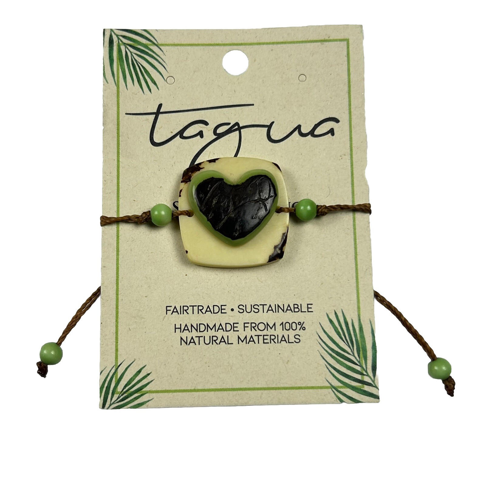 Fair Trade Tagua Nut Organic Bracelet Jewelry (Sustainable & Eco-Friendly)