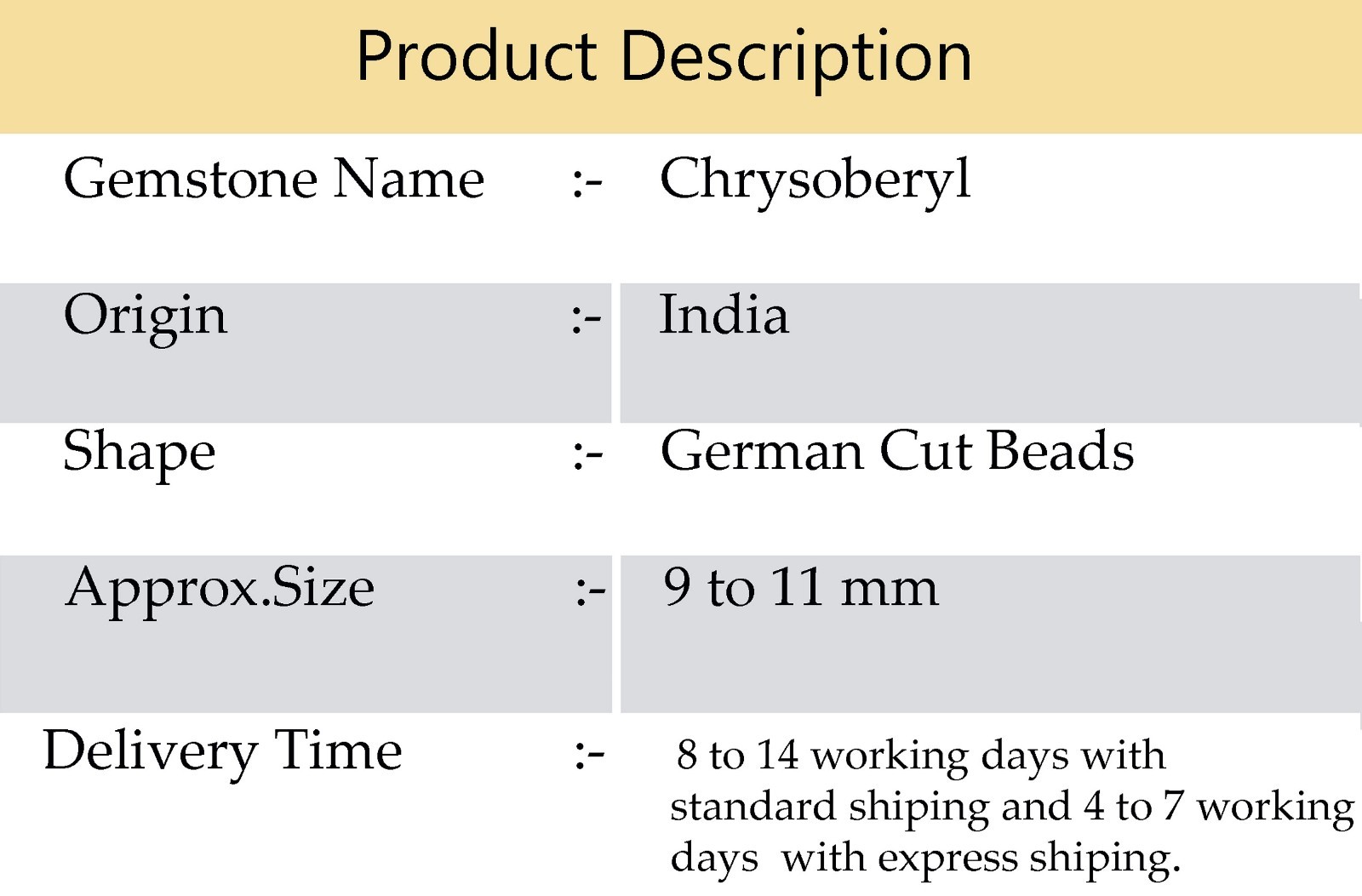 Natural Chrysoberyl Cats Eye 9-11mm Faceted German Cut Beads Necklace 16″ India