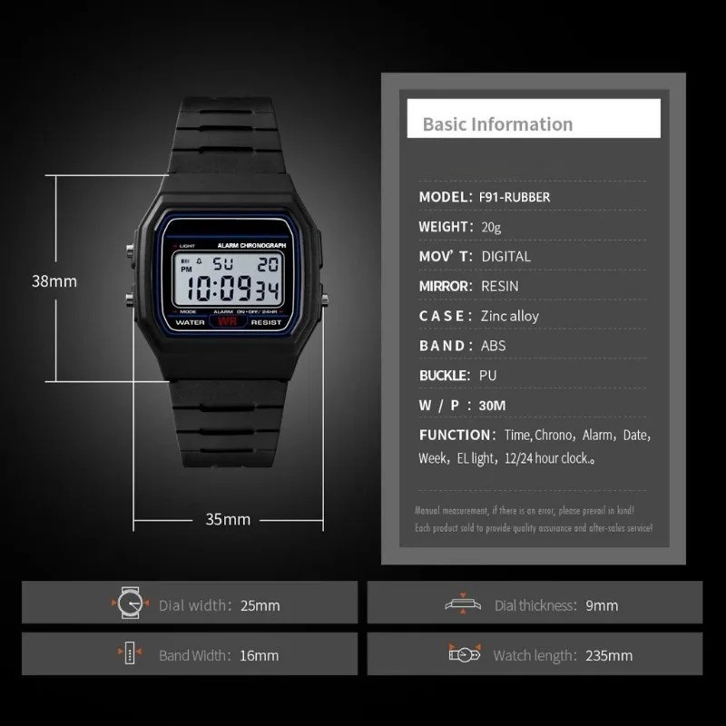 Luxury Military Analog‑Digital Sport Watch LED Waterproof for Men Women Kids