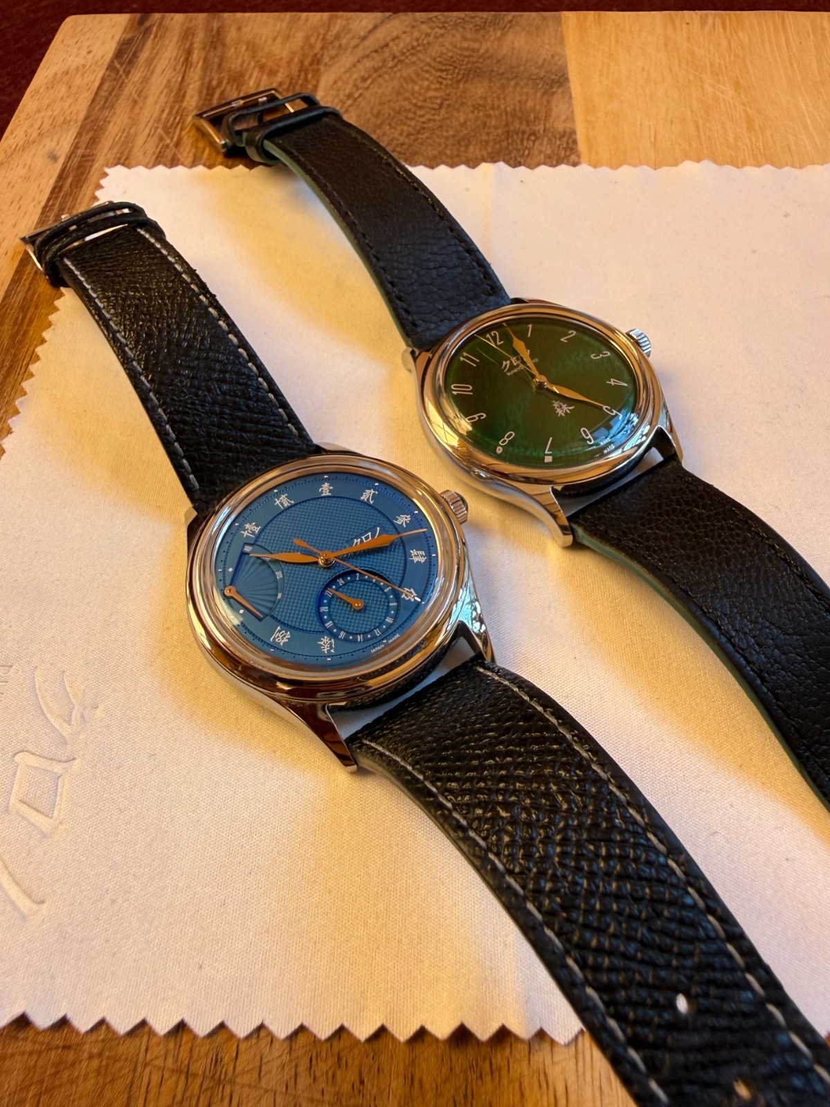 Hajime Asaoka Kurono Tokyo Grand Mori and Sensu NOS watches