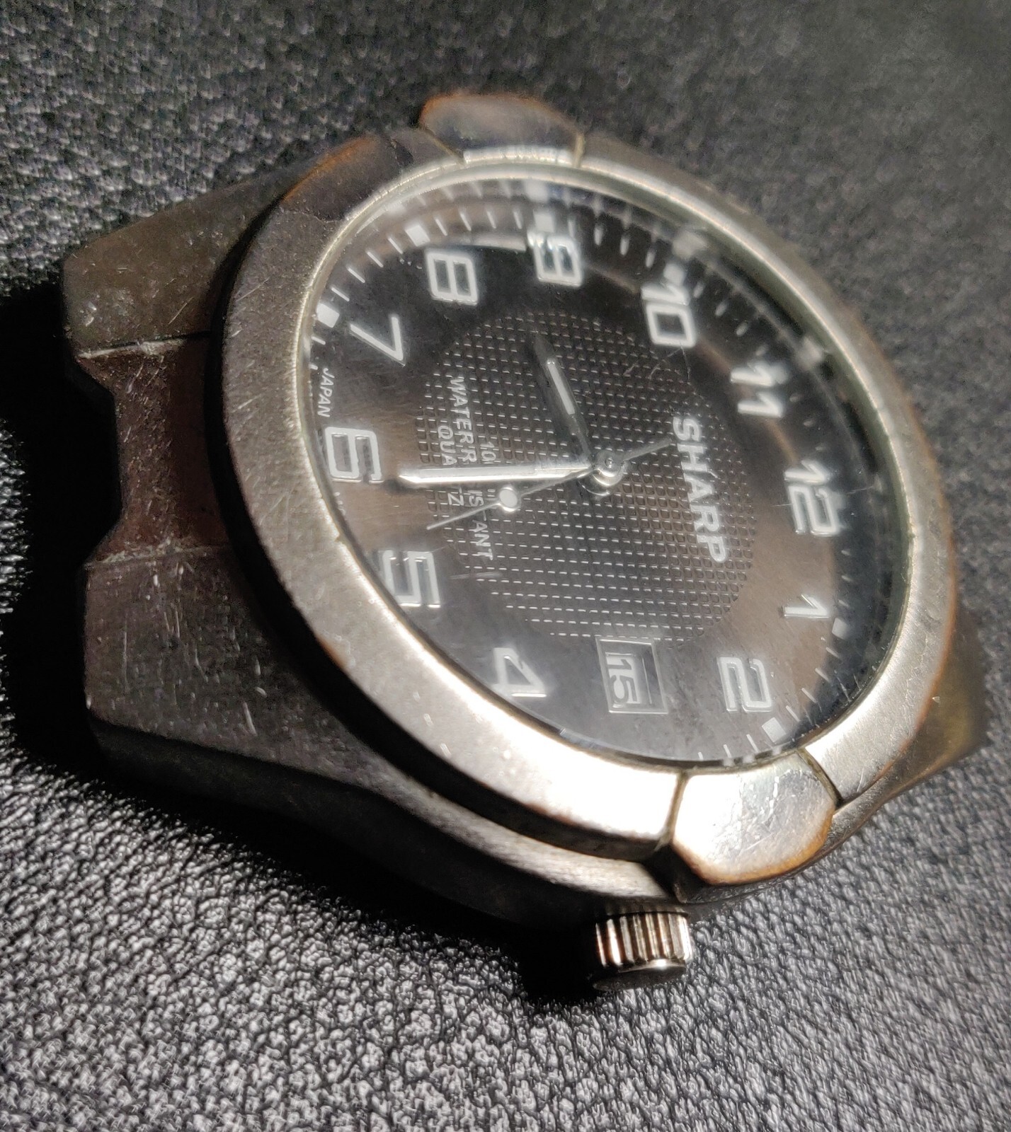 Sharp SHP2099 Silver Tone Seiko Instruments Inc. PC21A Quartz Movement No Band