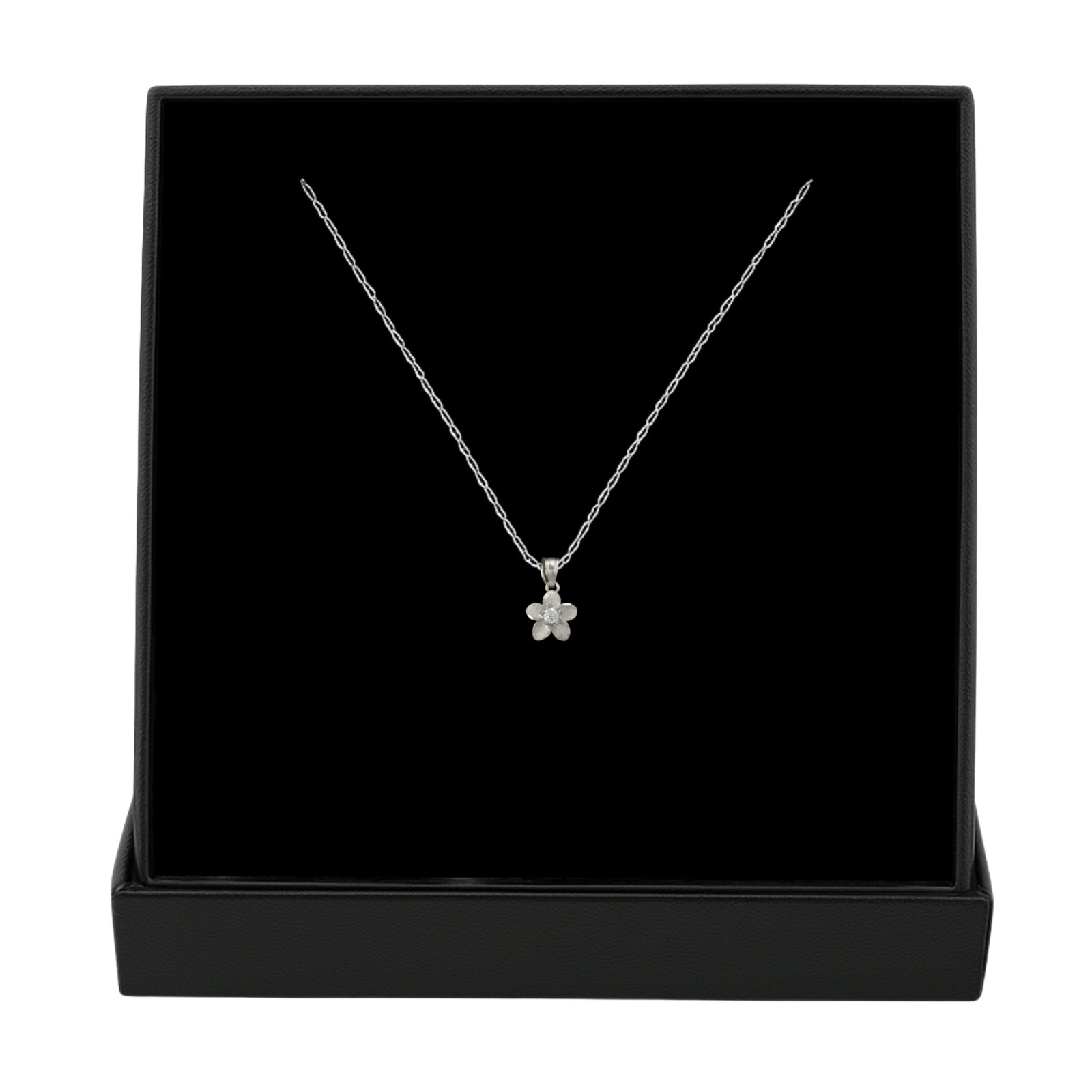 Radiant Bloom Pendant 14K Gold 0.5g Fine Jewelry Plumeria Flower Free Shipping