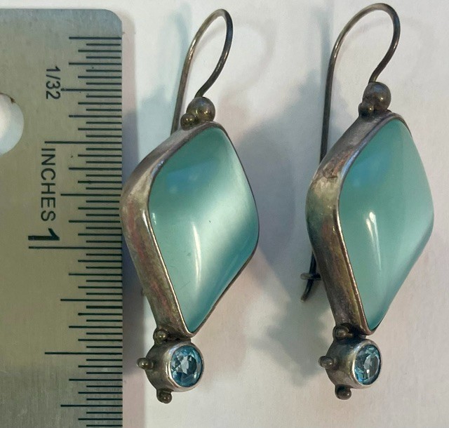 RARE Beautiful Vintage SAJEN Sterling Silver 925 Earrings