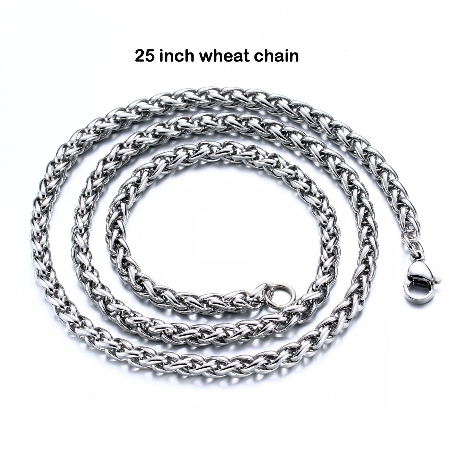 MENDEL Cool Mens Statement Fleur de lis Necklace Pendant Stainless Steel For Men