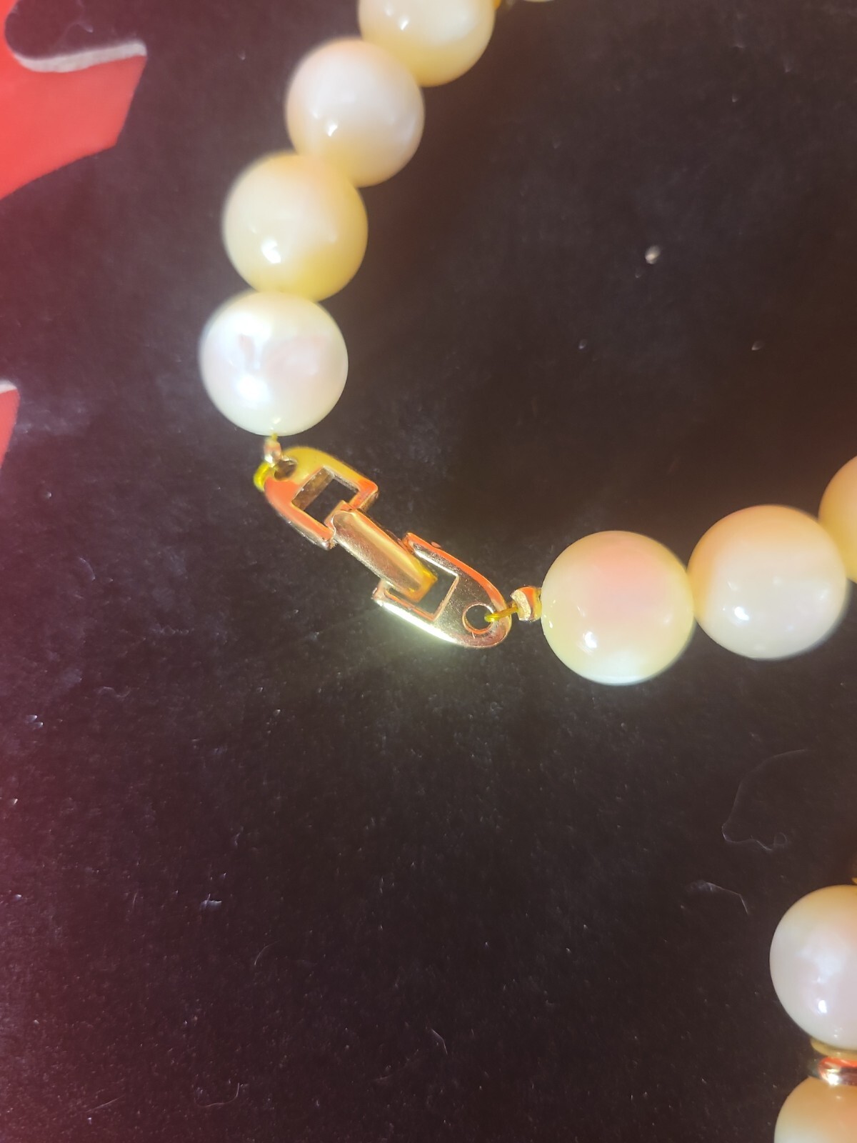 Napier Lucite Necklace Moonglow Pendent 1970s