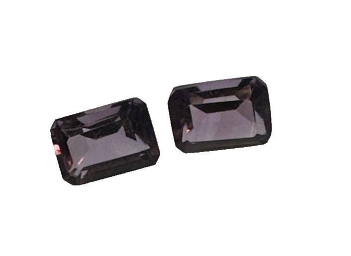 Amethyst Matched Pair 7x5mm Emerald Cut – Approx 2.00 TCW Loose Gemstones
