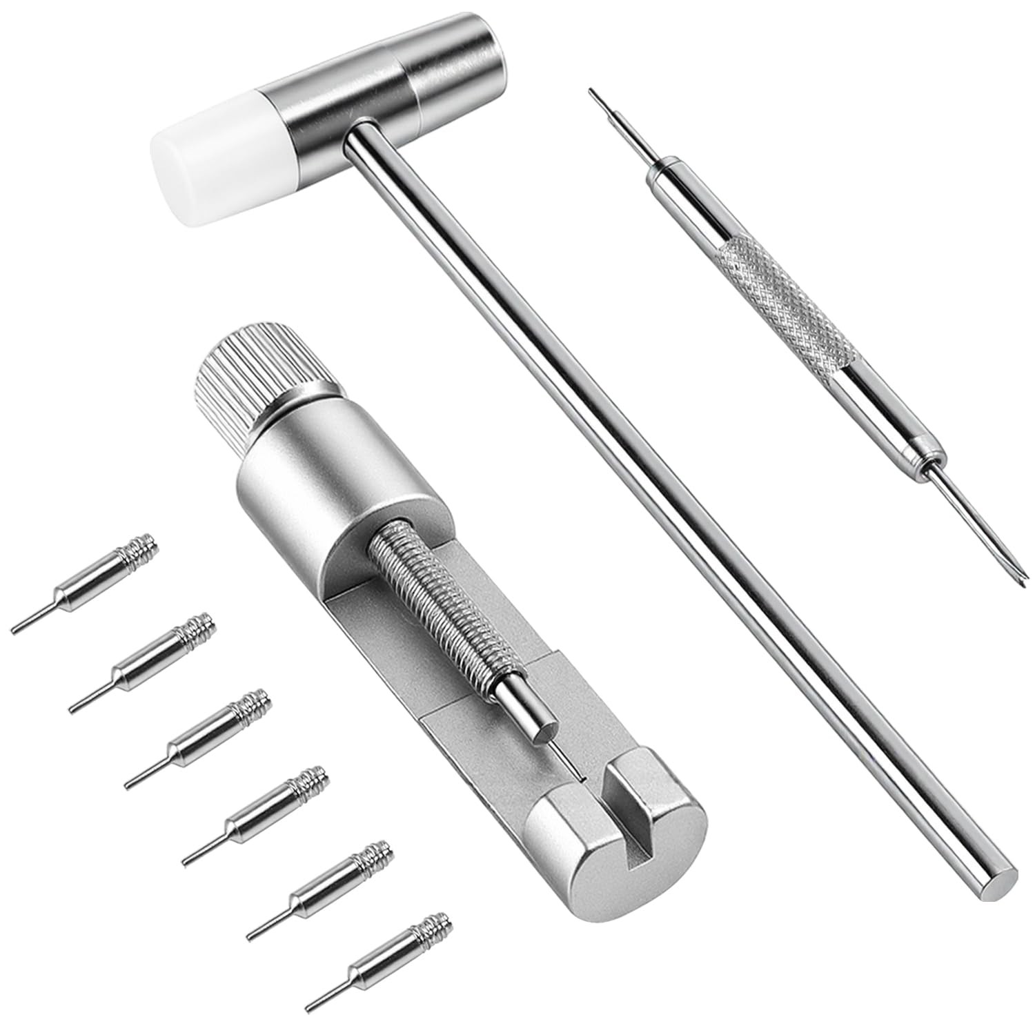 Watch Link Removal Kit Metal Strap Band Adjusting Repair Tool Blue Set