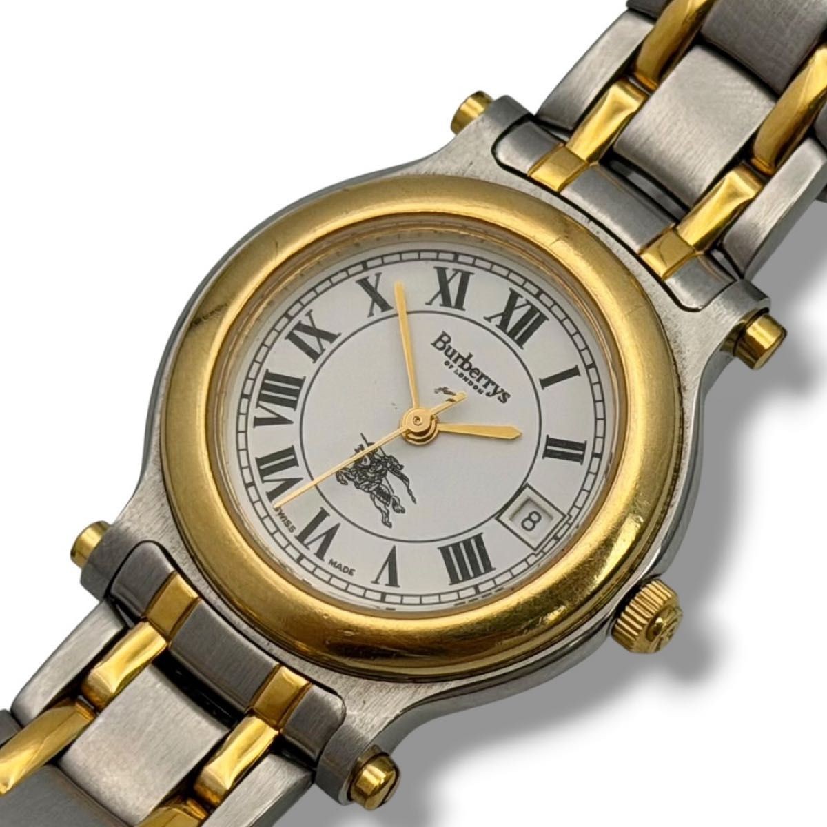 Working Burberry Analog Quartz Women’s Watch White Dial Combination