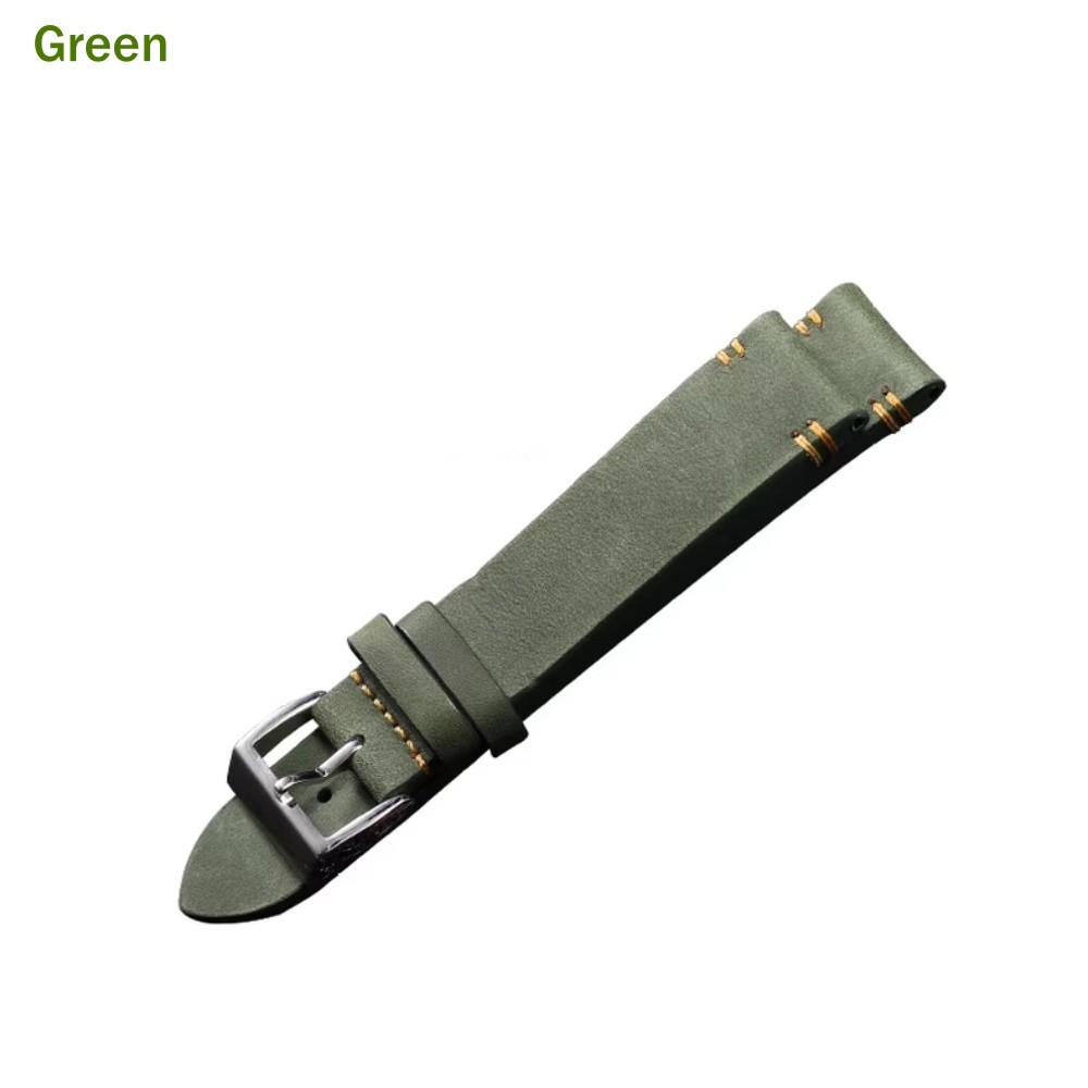 Luxury Handmade Genuine Leather Watch band Strap (18-22MM) Optional