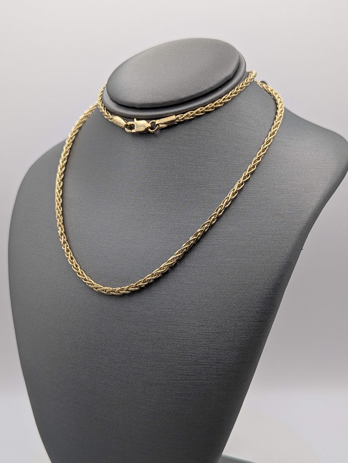 14K YG Solid Foxtail Link Chain