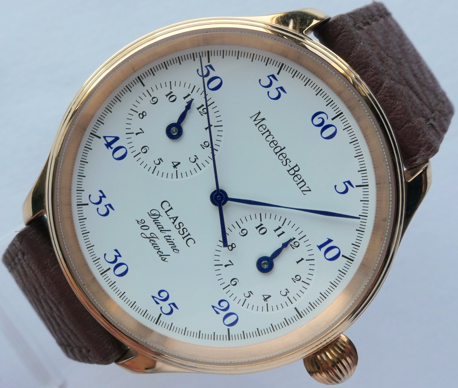 Mercedes Benz Classic Dual Time Zone Design Car Accessory GMT Automatic Watch