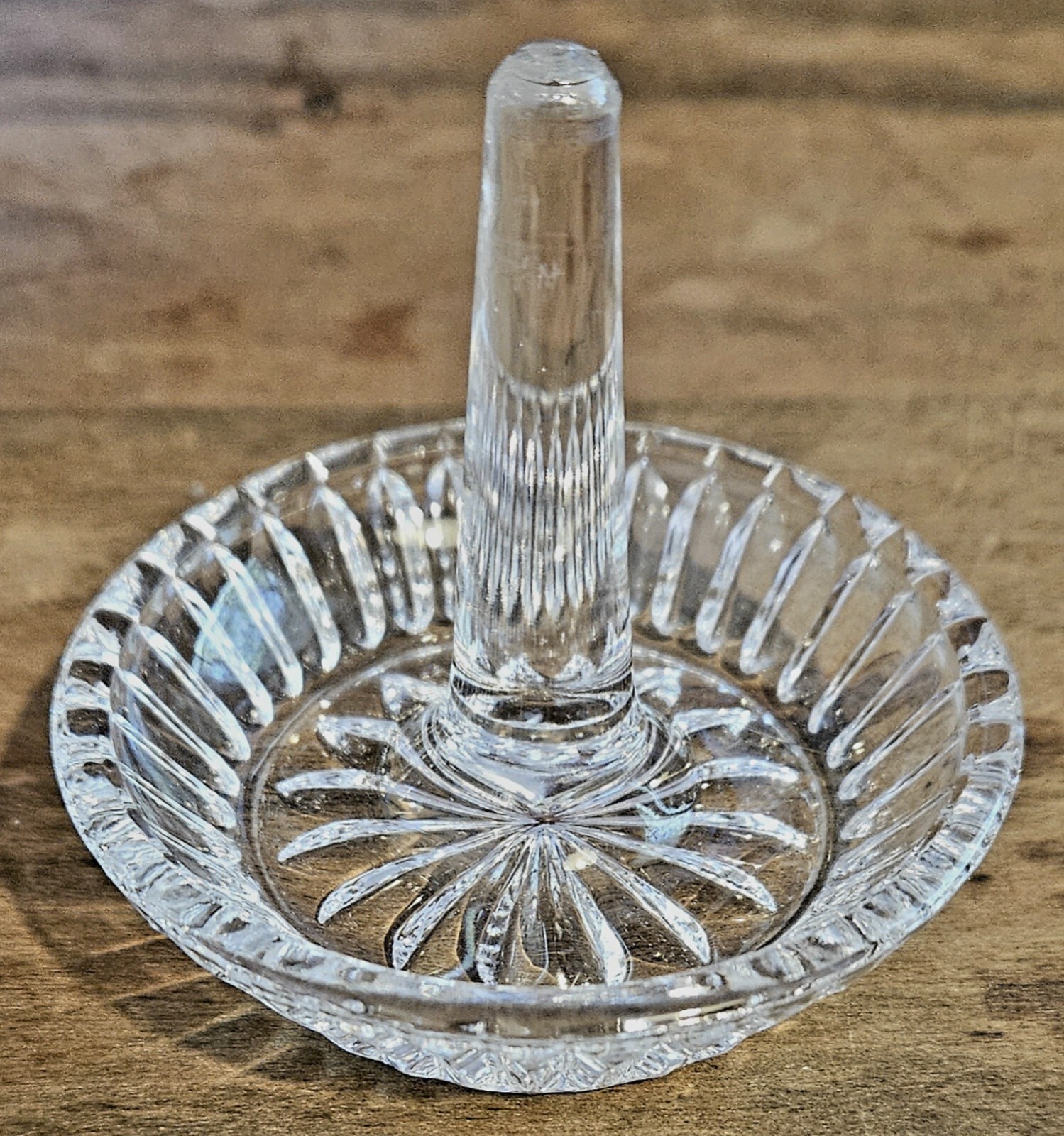 Crystal Ring Holder Trinket Dish 3″ Vanity Kitchen Bathroom Jewelry Catcher