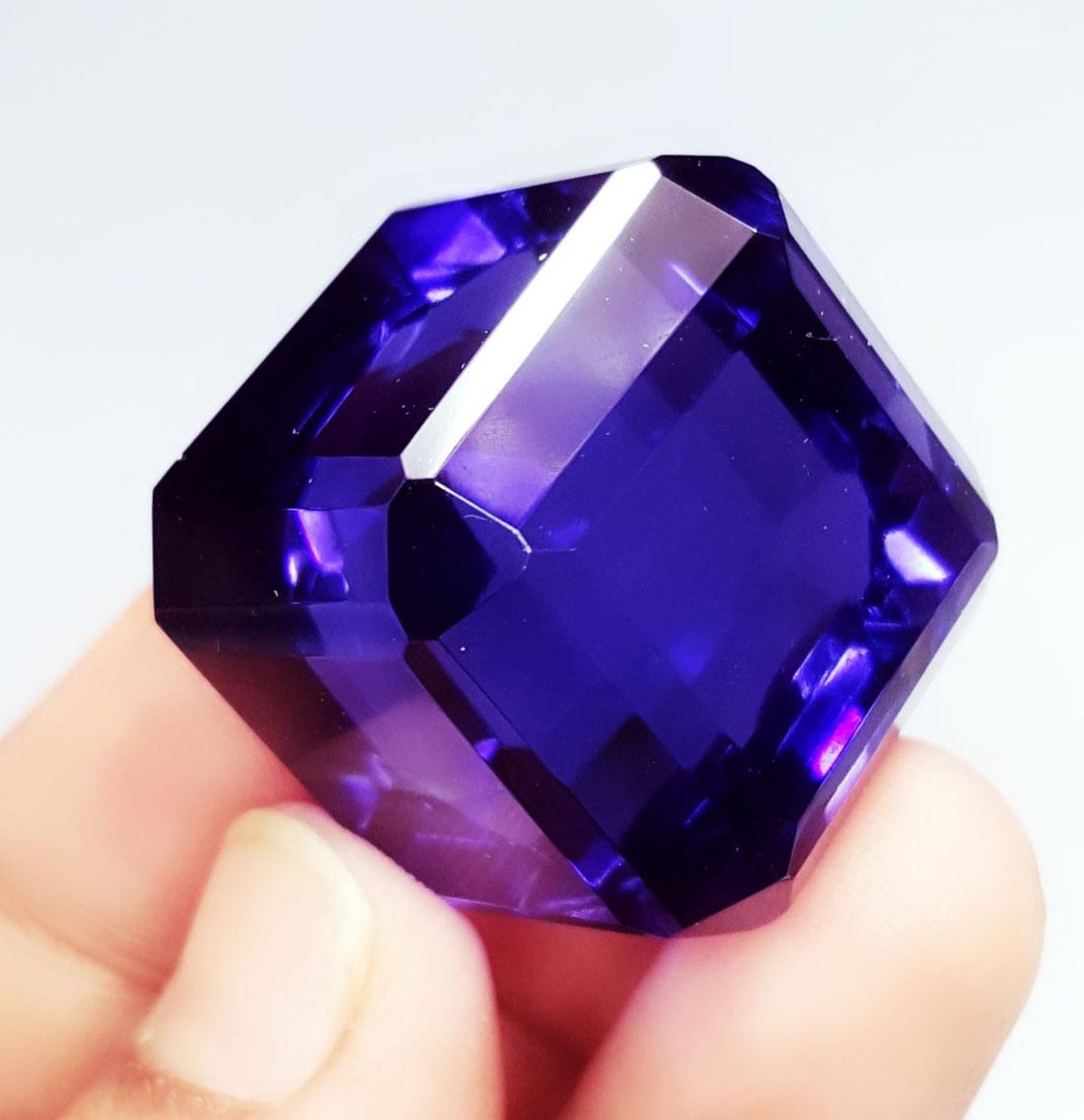 Purple Amethyst 80.85 Ct Cube Cut Loose Gemstone Christmas Sale Offer