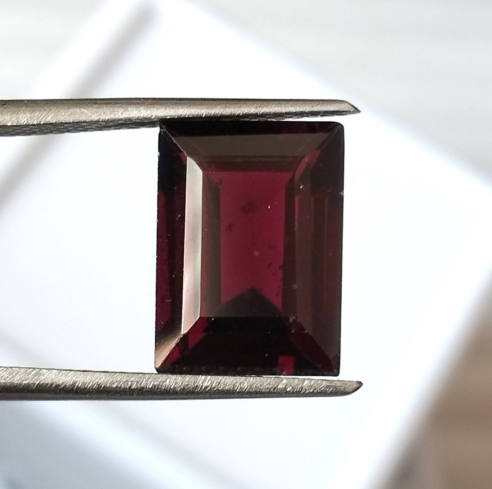 Pink Garnet 12X9 mm Baguette Cut Natural Unheated Faceted Loose Gemstone 4.75 CT