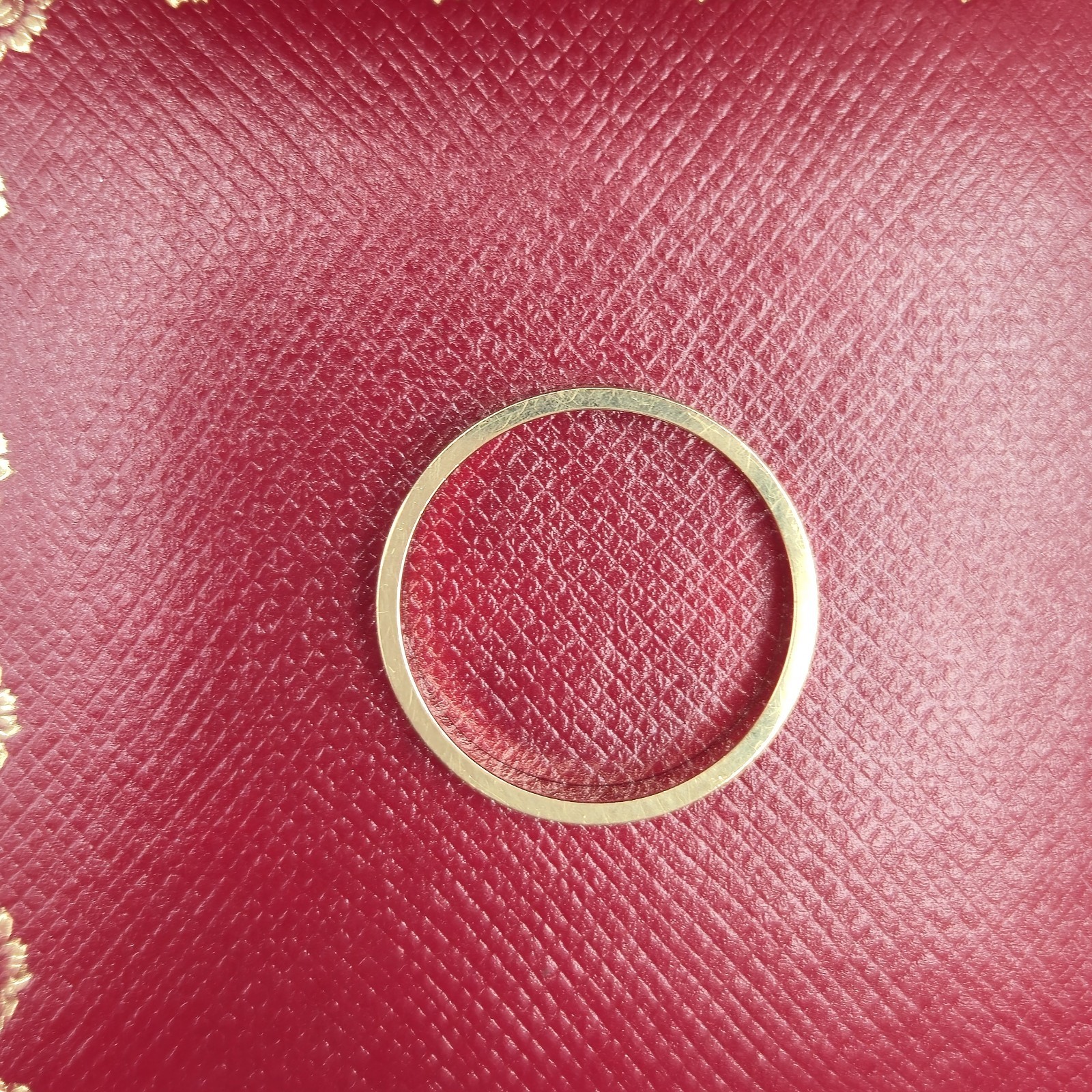 Cartier Love Ring Small Model Size 57 Yellow Gold Au 750 W/ Receipt Certificate