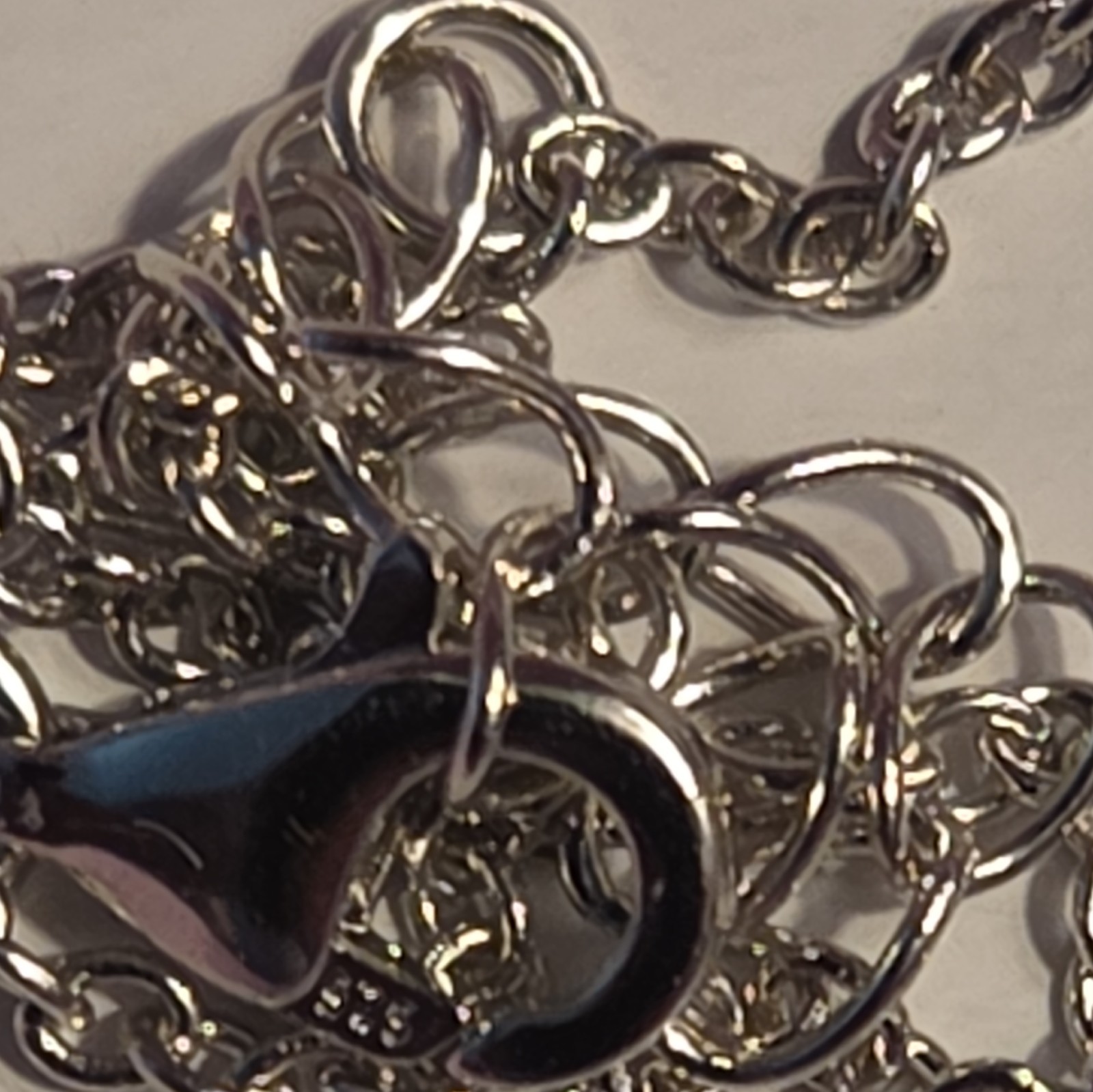 Citrine Clover Adjustable Necklace 925 Silver 17 20 inch New In Box Unused.