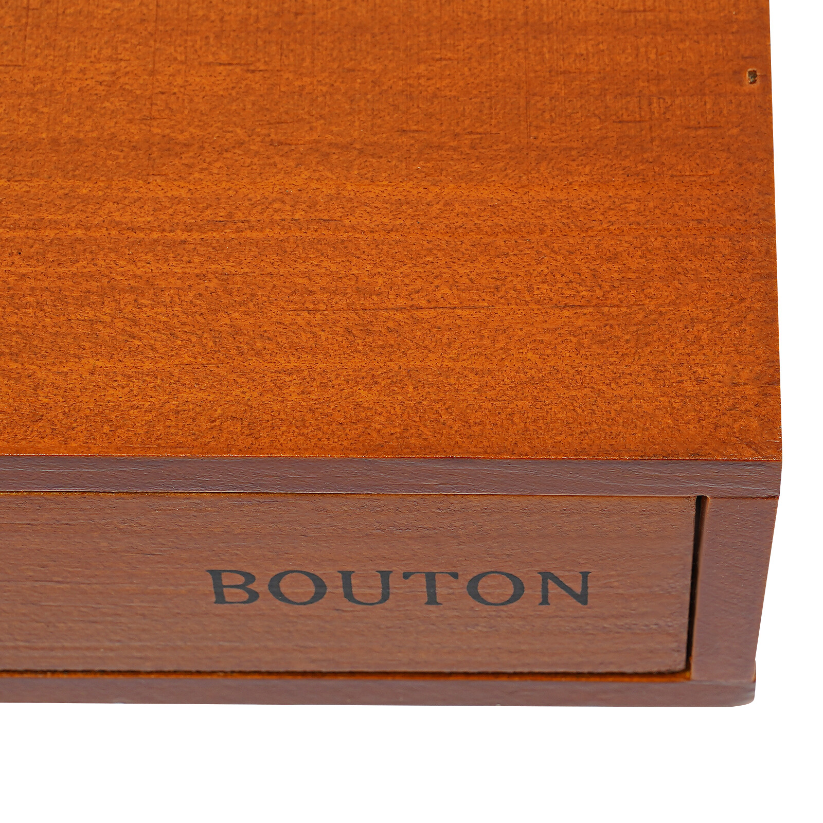 Single-Drawer Storage Box Table-Top Holder Case Wooden Desktop Jewelry Organizer