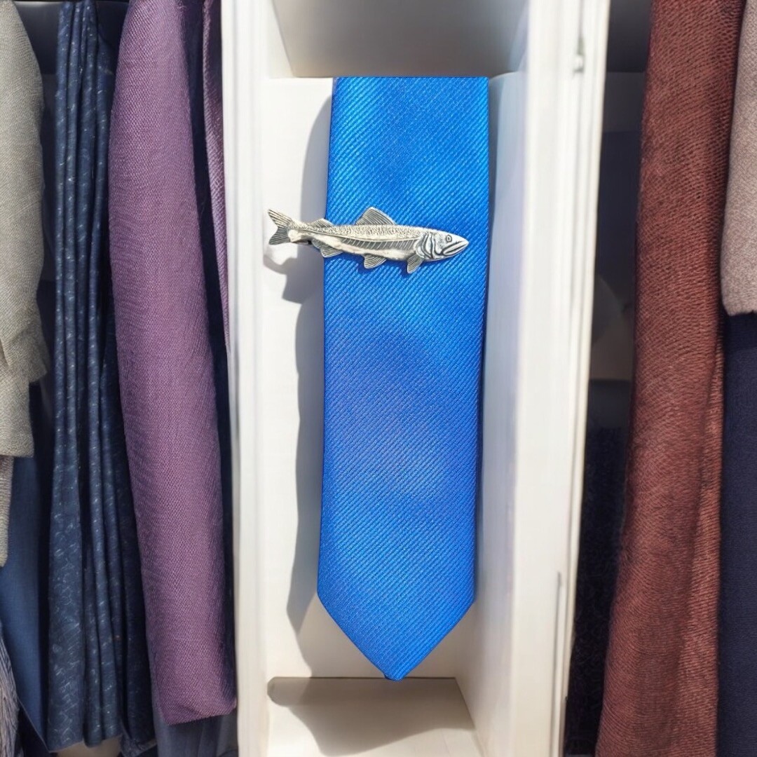 Fish Tie Clip/Bar Japan Imported Meticulous Craftsmanship Christmas Gift New