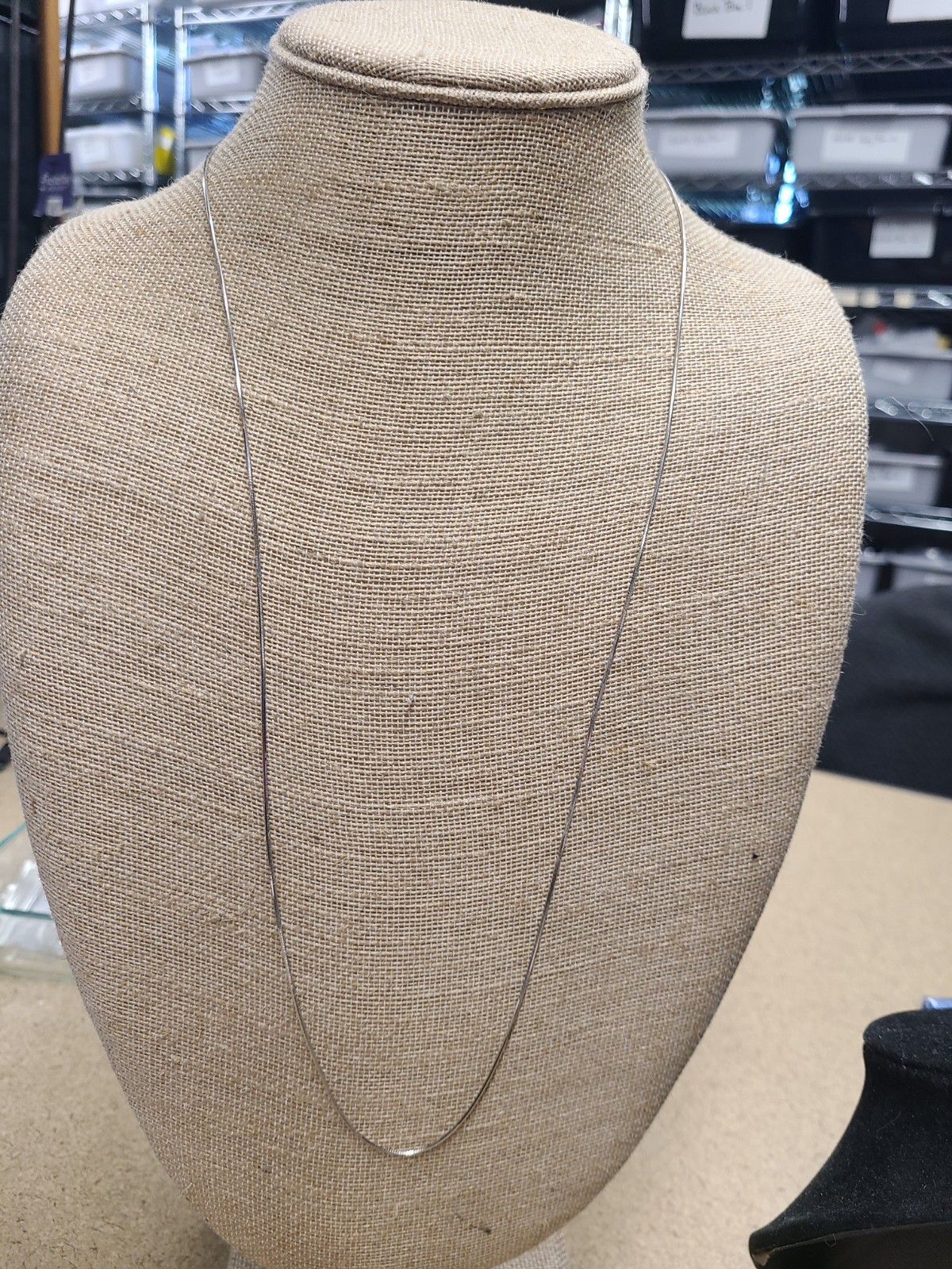 Diamond-cut Snake Chain Necklace in Rhodium Over Sterling Silver 5.7 Grams 30 In