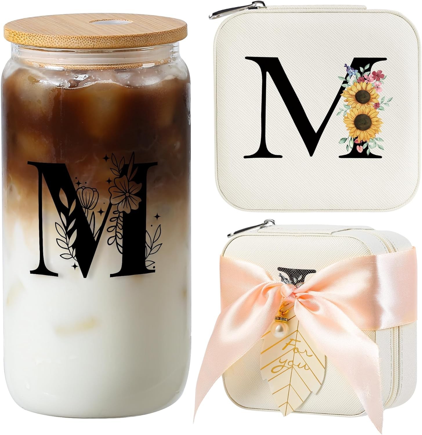 teen girl gifts trendy stuff,Jewelry Box Organizer,Travel Initial Jewelry Box…