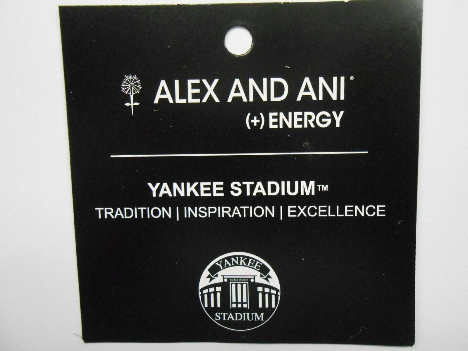 Alex and Ani Yankee Stadium Expandable Wire Bracelet Rafaelian Silver NWTBC