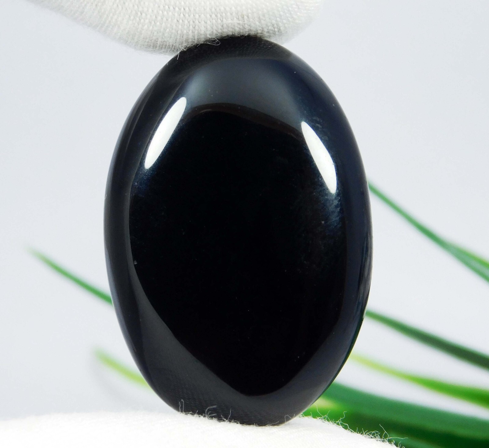 Natural Black Onyx Sulemani Hakik Stone 40.50 Ct Loose Gemstone For Jewelry