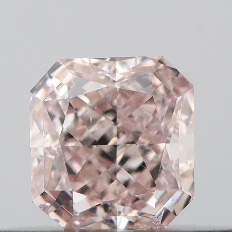 0.36ct Natural Light Pinkish Brown Cut-Cornered Square Diamond GIA Certified