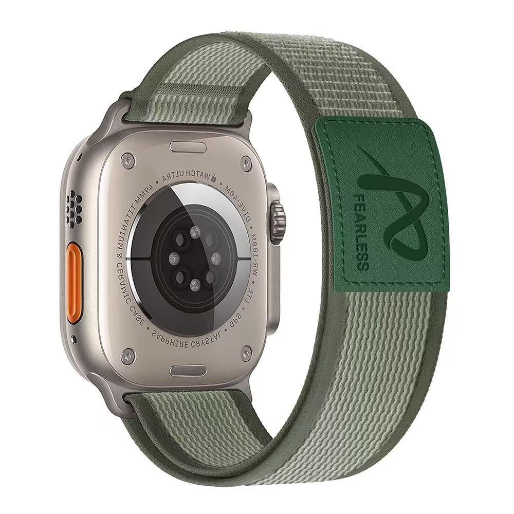 Suitable for Apple Watch S1-11/Ultra/SE – Leather Nylon Strap
