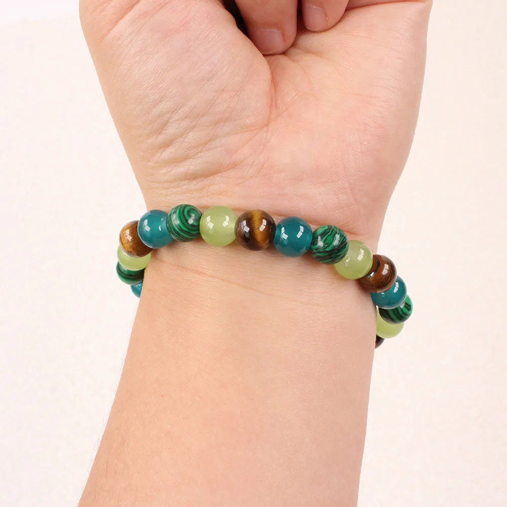 rich money bracelet women tiki Bohemian Natural stone Tiger eye stone bangles