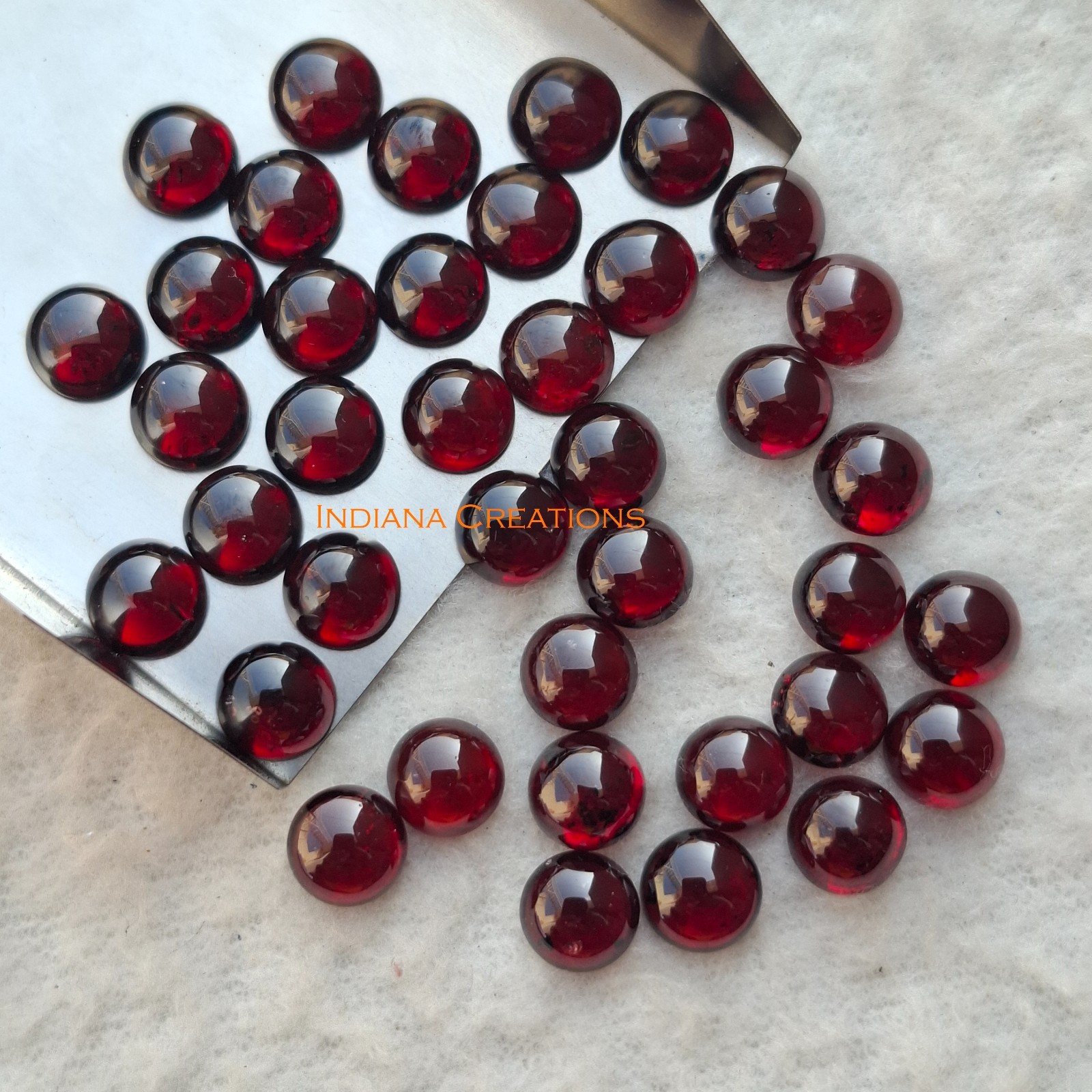 Natural Garnet Mozambique Round Cabochon 3mm To 10mm Loose Gemstone