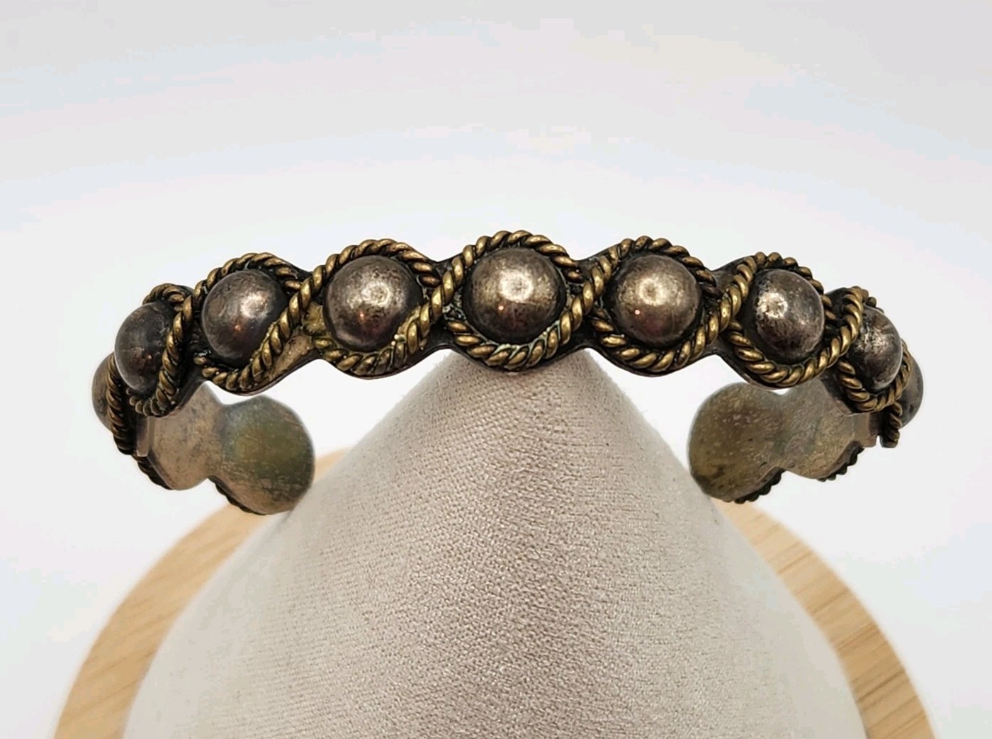 Mexico 925 Woven Rope Bracelet Cuff