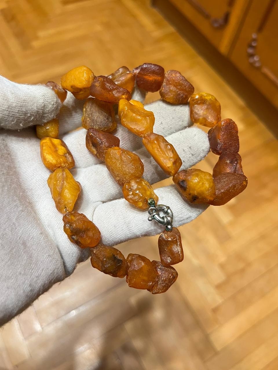 Vintage Natural Baltic Amber Necklace USSR 50g 24cm