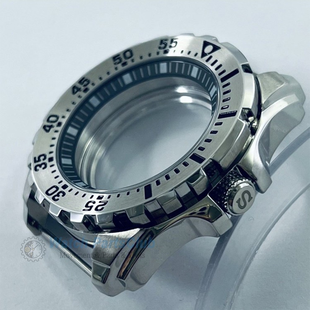 44mm Stainless Steel Watch Case 3 Colors Fit NH34 NH35 NH36 NH38 NH70 Movement