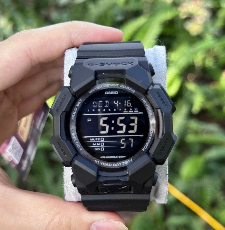 Casio G-Shock GD-010-1A1 Black Digital Big Display Black Resin Men’s Sport Watch
