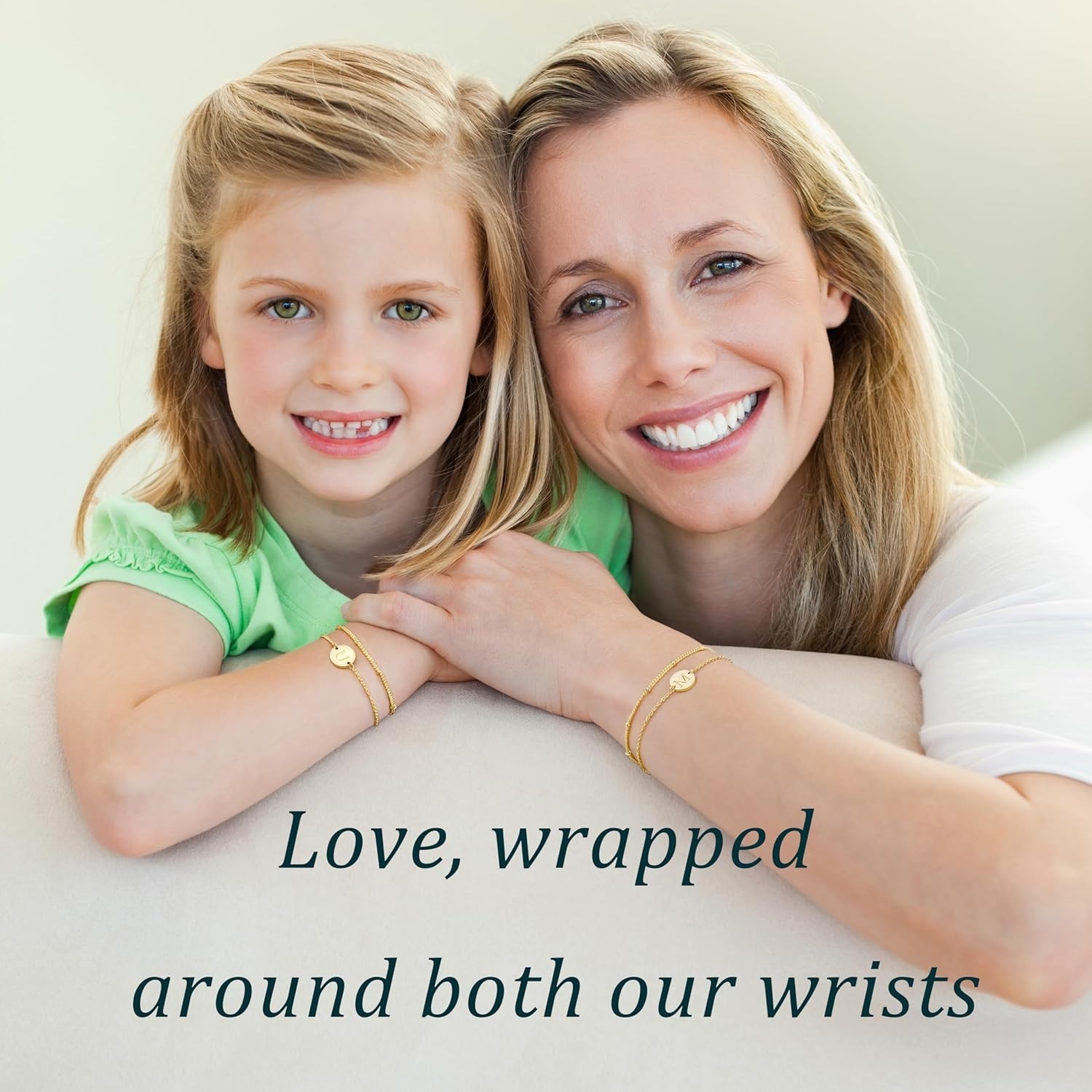 Personalized Gold Initial Bracelets for Women – Dainty 14K Gold Plated Layere…