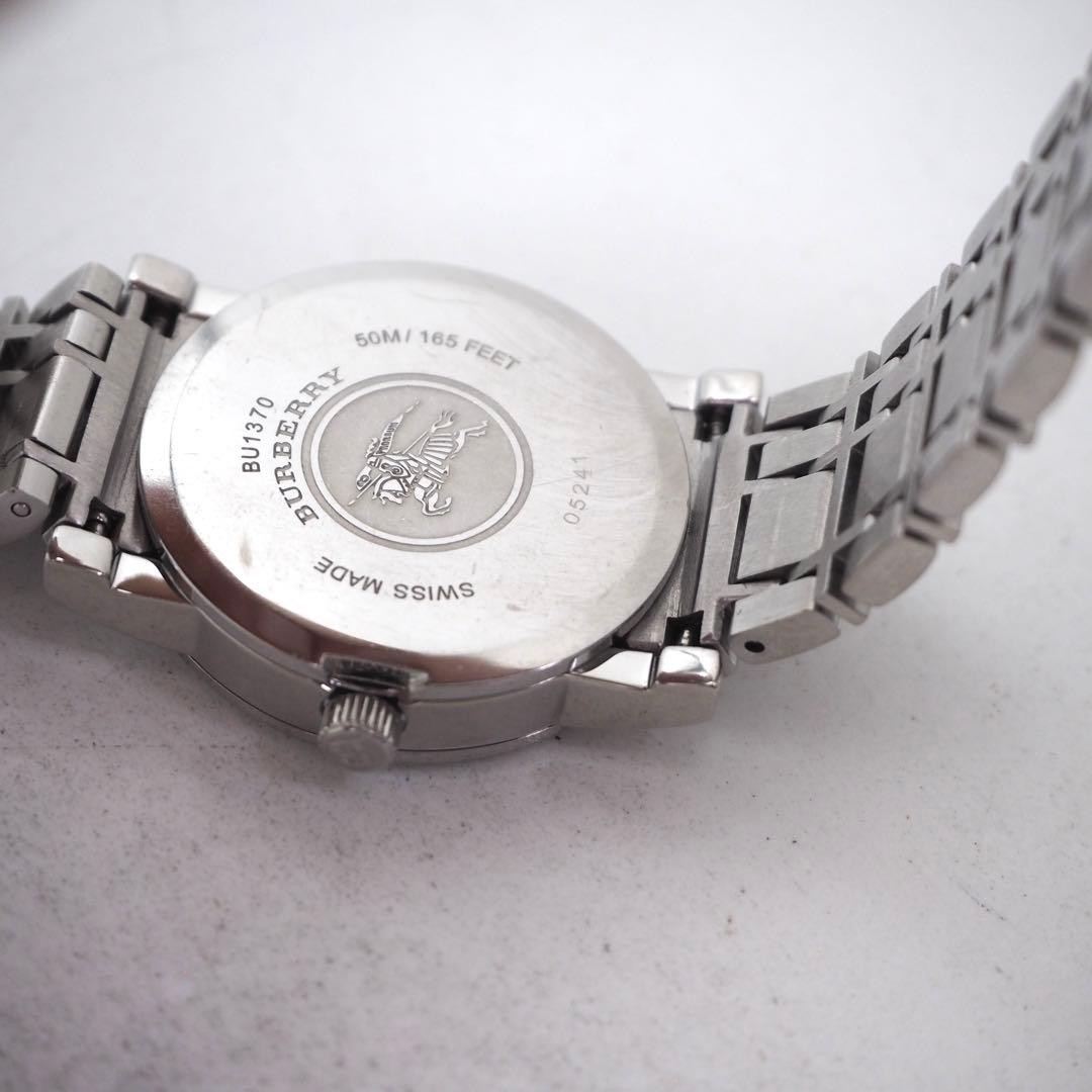 Burberry BU1370 Ladies Watch White Shell Dial Quartz Japan Box 0714634