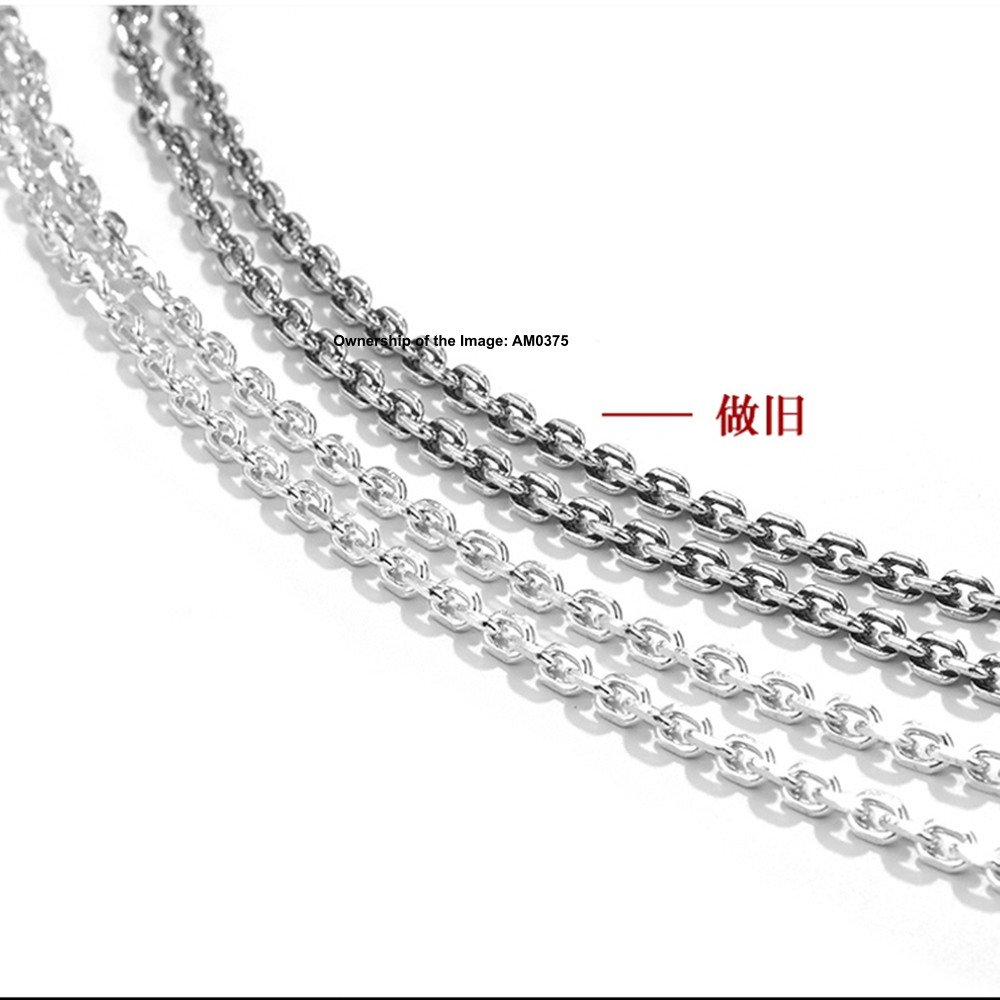 Pure 925 Sterling Silver Necklace – 4mm Cable Link Chain Necklace 50-70cm
