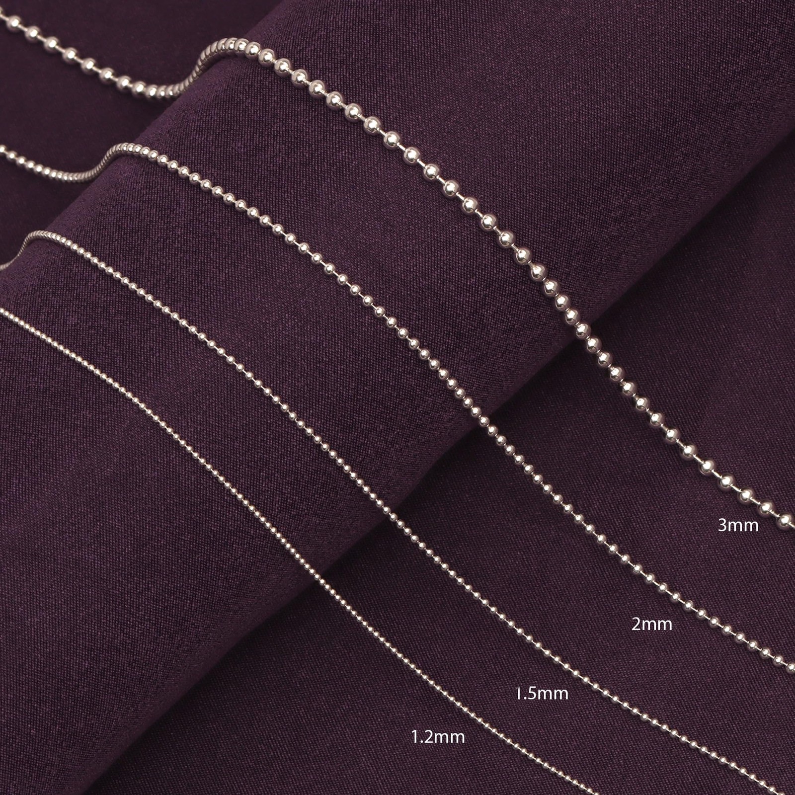LeCalla Women’s Silver 925 Sterling Italian 15mm LENGTH 18 INCHES, 1.5 MM