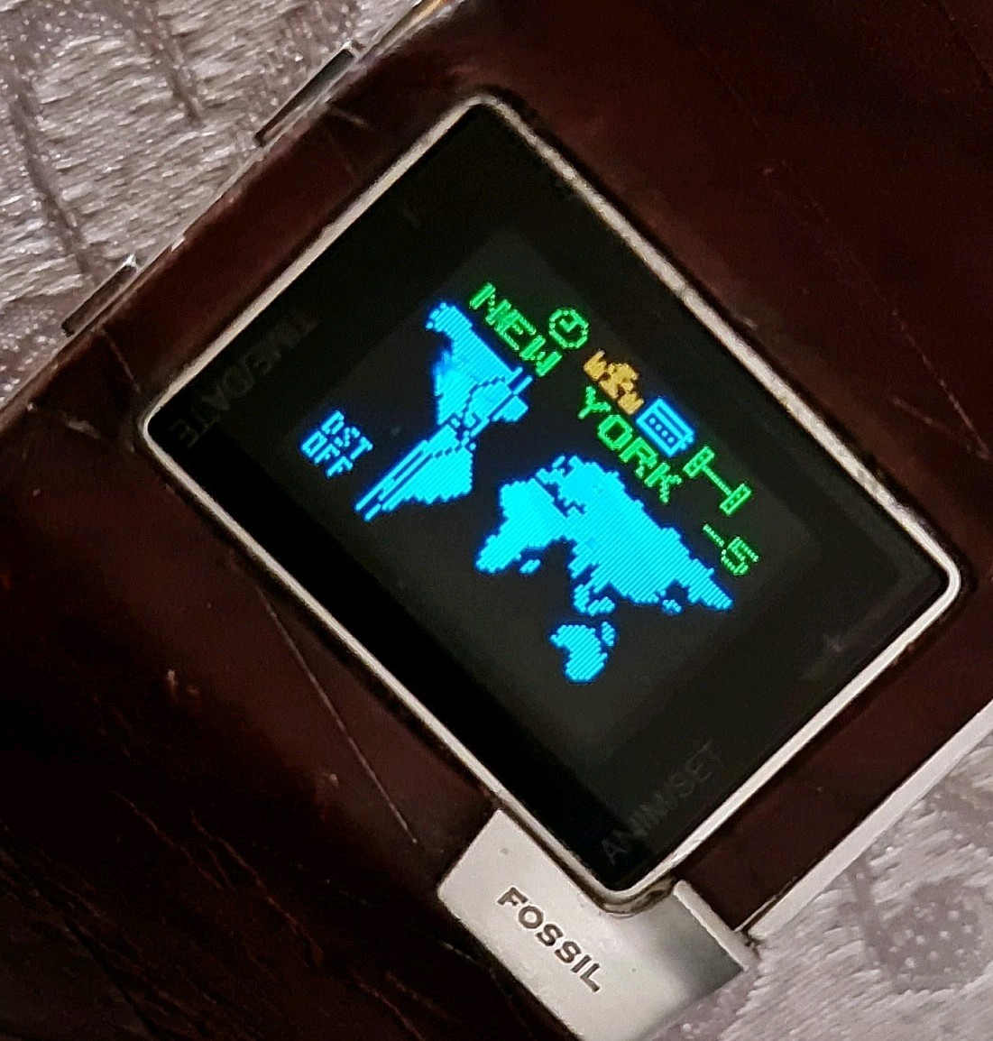 VINTAGE 1980/90 Quartz FOSSIL OLED 2002
