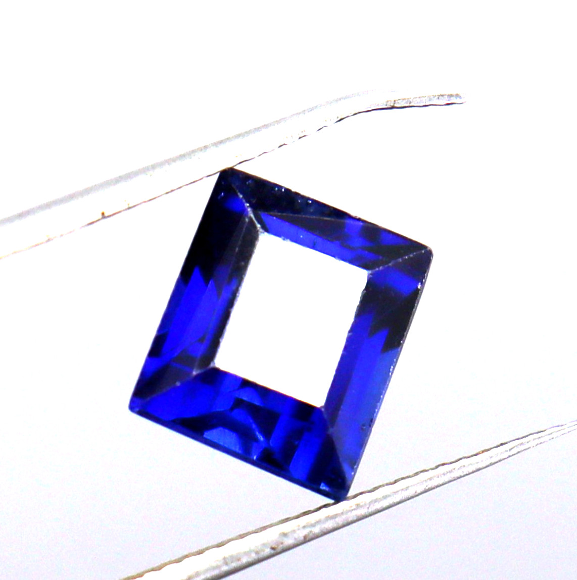 4.20 Ct CERTIFIED Natural Blue Sapphire Loose Gemstones Princess Cut Best Offer